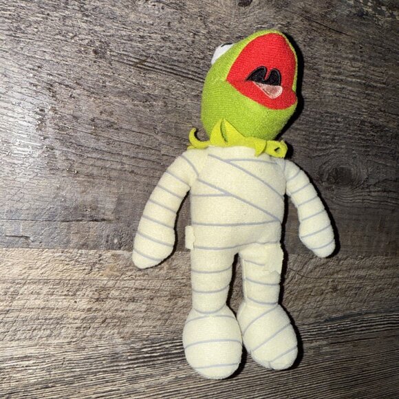 Disney Halloween Kermit the Frog Mummy Plush 2013 Just Play 9” - Picture 4 of 6